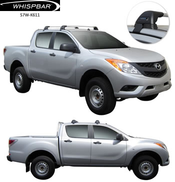 Yakima Whispbar roofracks S7W-K611 Mazda BT50 Dual cab